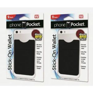 Phone Pocket Stick-on Wallet 4 pack